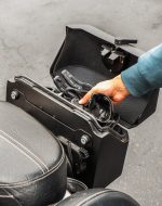 10L - Outlaw Quick Mount Small Indian Scout Matte Hard Solo Saddlebag (Left Only) - Image 6