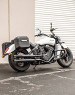 10L - Outlaw Quick Mount Small Indian Scout Matte Hard Solo Saddlebag (Right Only) - Image 3