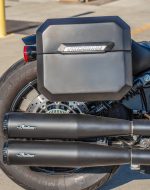 20L - Outlaw Quick Mount Small Indian Scout Bobber Solo Matte Hard Saddlebags - Image 4