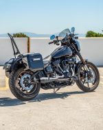 10L - Outlaw Quick Mount Small Harley Softail Low Rider S FXLRS Painted Solo Hard Saddlebag (Right Only) - Image 3