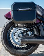10L - Outlaw Quick Mount Small Harley Softail Standard FXST Painted Solo Hard Saddlebag (Right Only) - Image 6