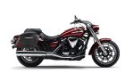 44L - Lamellar Stallion Extra Large Yamaha V Star 950 Leather Covered Motorcycle Hard Saddlebags - Image 2