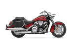 44L - Lamellar Stallion Extra Large Honda VTX 1800 R (Retro) Leather Covered Motorcycle Hard Saddlebags - Image 2