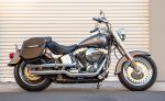 12L - Ironclad Quick Mount Medium Harley Softail Fat Boy FLSTF/I Matte Hard Solo Saddlebag (Right Only) - Image 2