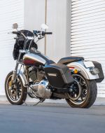 12L - Ironclad Quick Mount Medium Harley Dyna Low Rider FXDL Matte Hard Solo Saddlebag (Left Only) - Image 3