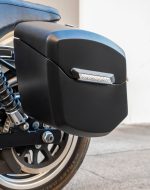 12L - Ironclad Quick Mount Medium Harley Dyna Low Rider FXDL Matte Hard Solo Saddlebag (Left Only) - Image 4