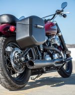12L - Ironclad Quick Mount Medium Harley Softail Standard FXST Matte Hard Solo Saddlebag (Right Only) - Image 4
