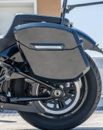 12L - Ironclad Quick Mount Medium Harley Softail Street Bob Painted Hard Solo Saddlebag (Left Only) - Image 4