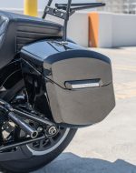 12L - Ironclad Quick Mount Medium Harley Softail Street Bob Painted Hard Solo Saddlebag (Left Only) - Image 5