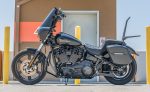 12L - Ironclad Quick Mount Medium Harley Softail Street Bob FXBB Matte Hard Solo Saddlebag (Left Only) - Image 2