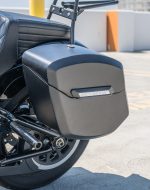 12L - Ironclad Quick Mount Medium Harley Softail Street Bob FXBB Matte Hard Solo Saddlebag (Left Only) - Image 5