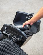 12L - Ironclad Quick Mount Medium Harley Sportster Nightster RH975/S Matte Hard Solo Saddlebag (Left Only) - Image 6
