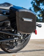 12L - Ironclad Quick Mount Medium Harley Sportster S (RH1250S) Painted Hard Solo Saddlebag (Left Only) - Image 4