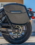 12L - Ironclad Quick Mount Medium Kawasaki Eliminator 450 Painted Hard Solo Saddlebag (Left Only) - Image 4
