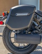 12L - Ironclad Quick Mount Medium Kawasaki Eliminator 450 Matte Hard Solo Saddlebag (Right Only) - Image 4
