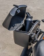 12L - Ironclad Quick Mount Medium Kawasaki Eliminator 450 Matte Hard Solo Saddlebag (Right Only) - Image 6