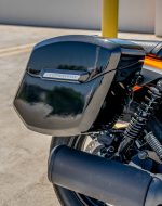 12L - Ironclad Quick Mount Medium Kawasaki Eliminator 450 Painted Hard Solo Saddlebag (Right Only) - Image 5
