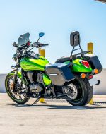 12L - Ironclad Quick Mount Medium Kawasaki Vulcan 900 Custom Painted Hard Solo Saddlebag (Left Only) - Image 3