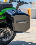 12L - Ironclad Quick Mount Medium Kawasaki Vulcan 900 Custom Painted Hard Solo Saddlebag (Left Only) - Image 5