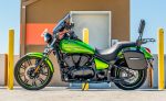 12L - Ironclad Quick Mount Medium Kawasaki Vulcan 900 Custom Painted Hard Solo Saddlebag (Left Only) - Image 2