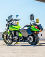 12L - Ironclad Quick Mount Medium Kawasaki Vulcan 900 Custom Matte Hard Solo Saddlebag (Left Only) - Image 3