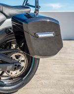 12L - Ironclad Quick Mount Medium Kawasaki Vulcan S Painted Hard Solo Saddlebag (Left Only) - Image 5
