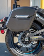 12L - Ironclad Quick Mount Medium Kawasaki Vulcan S Matte Hard Solo Saddlebag (Right Only) - Image 4