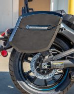 12L - Ironclad Quick Mount Medium Kawasaki Vulcan S Painted Hard Solo Saddlebag (Right Only) - Image 4