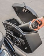 12L - Ironclad Quick Mount Medium Suzuki Boulevard M109/VZR1800 Matte Hard Solo Saddlebag (Right Only) - Image 6