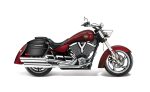 44L - Lamellar Stallion Extra Large Victory Kingpin Painted Motorcycle Hard Saddlebags - Image 2