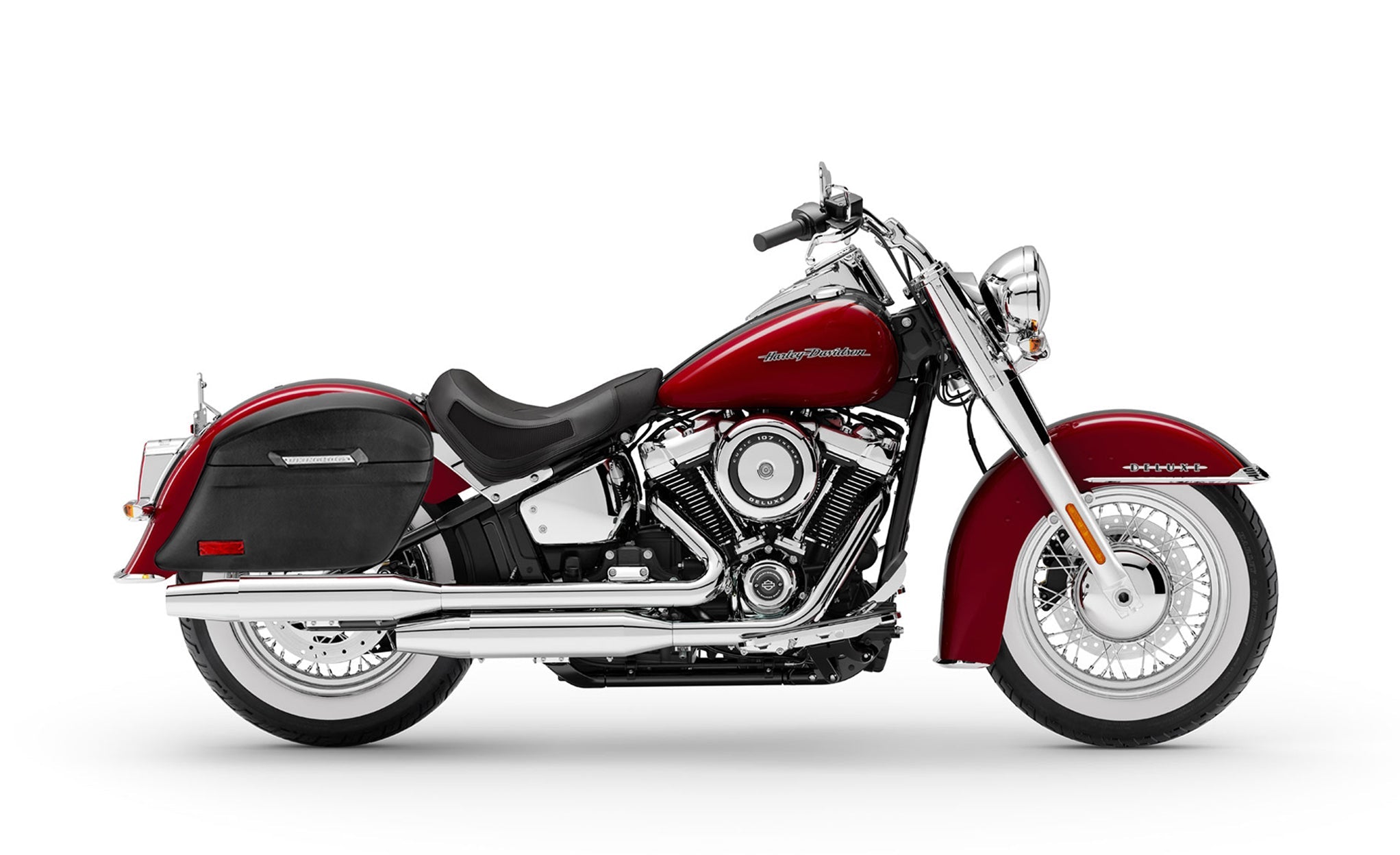 44L - Lamellar Stallion Extra Large Leather Covered Hard Saddlebags for Indian Scout Bobber - Image 2
