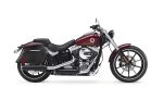 44L - Lamellar Stallion Extra Large Leather Covered Motorcycle Hard Saddlebags for Harley Softail Breakout FXSB - Image 2