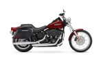 44L - Lamellar Stallion Extra Large Leather Covered Motorcycle Hard Saddlebags for Harley Softail Night Train FXSTB/I - Image 2