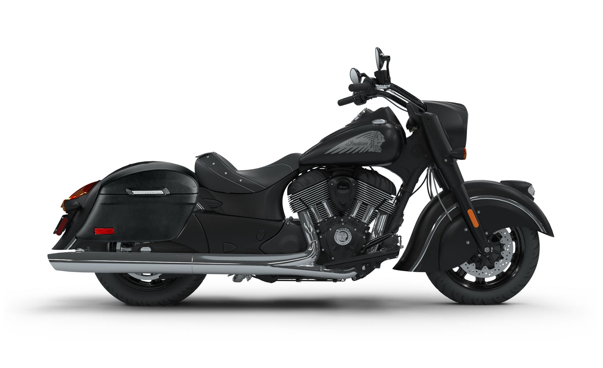 44L - Lamellar Stallion Extra Large Indian Chief Darkhorse Leather Covered Motorcycle Hard Saddlebags - Image 2
