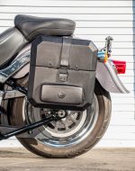 15L - Outlaw Quick Mount Medium Hard Solo Saddlebag (Left Only) for Harley Softail Fat Boy Lo FLSTFB - Image 4