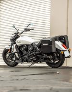 15L - Outlaw Quick Mount Medium Indian Scout Matte Hard Solo Saddlebag (Left Only) - Image 3