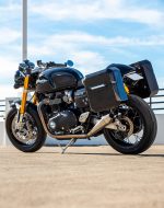 15L - Outlaw Quick Mount Medium Triumph Thruxton RS Painted Hard Solo Saddlebag (Left Only) - Image 3