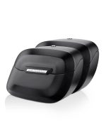 40L - Lamellar Raven Extra Large Matte Motorcycle Hard Saddlebags for Indian Scout Bobber