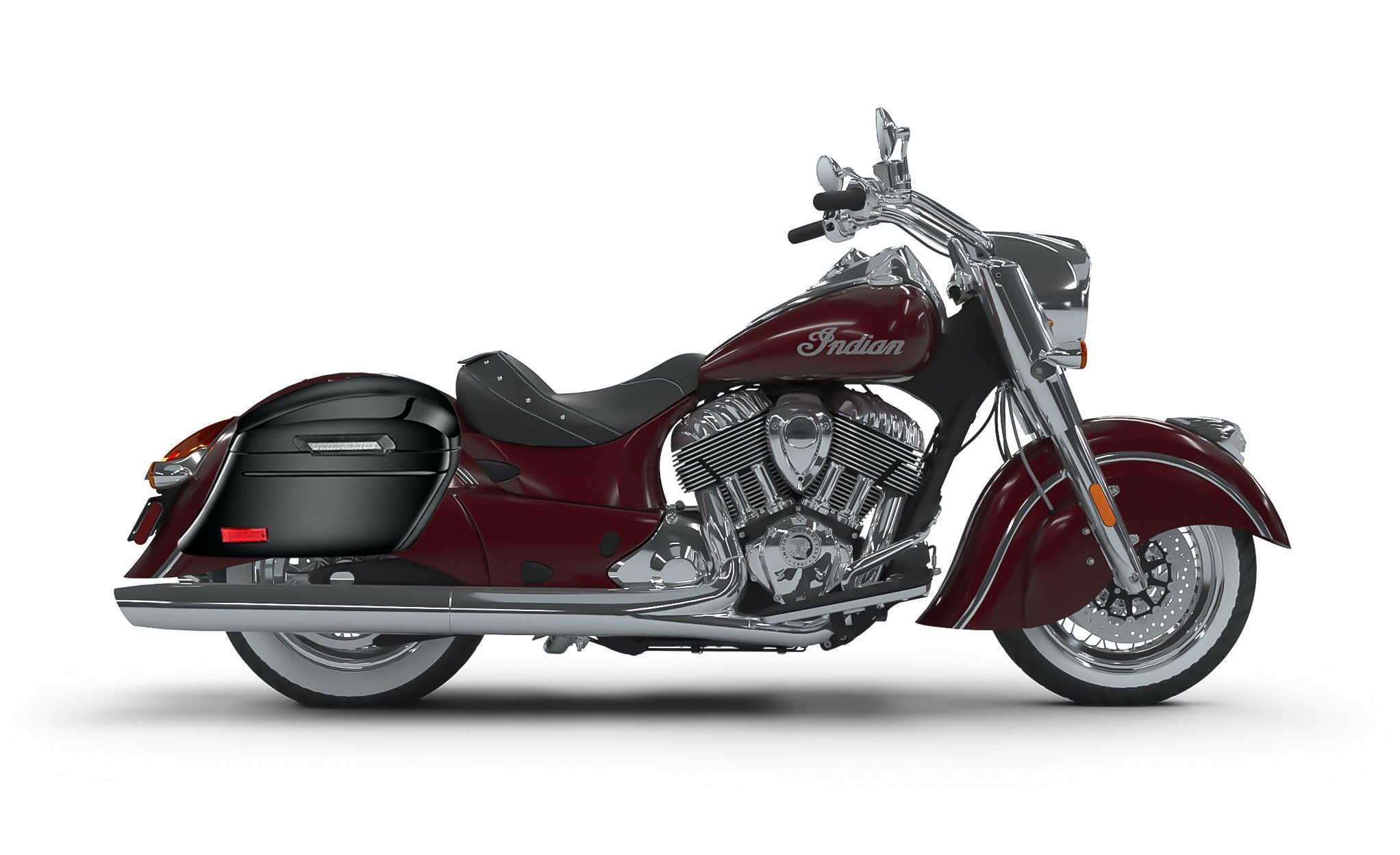 44L - Lamellar Stallion Extra Large Indian Chief Classic Painted Motorcycle Hard Saddlebags - Image 2