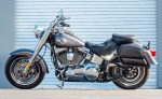 28L - Pantheon Medium Quick Mount Motorcycle Saddlebags for Harley Softail Fat Boy Lo FLSTFB - Image 2