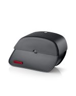 28L - Panzer Medium Quick-Mount Triumph Scrambler 400 X Leather Saddlebags