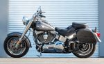 28L - Panzer Medium Quick Mount Motorcycle Saddlebags for Harley Softail Fat Boy Lo FLSTFB - Image 2