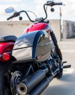 28L - Phantom Large Painted Motorcycle Hard Saddlebags For Harley Softail Street Bob FXBB - Image 3