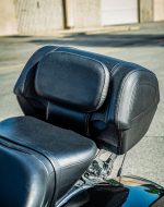 42L - Challenger XL Yamaha Leather Wrapped Hard Motorcycle Trunk - Image 4