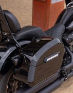 32L - Darkin Large Quick Mount Painted Hard Saddlebags for Indian Scout Bobber - Image 4