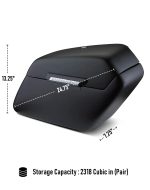 38L - Baldur XL Shock Cut-Out Matte Victory Octane Hard Saddlebags - Image 4