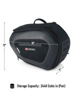 40L - Momentum Extra Large Expandable Indian Scout Bobber Saddlebags - Image 6