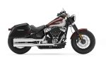 42L - Baldur Extra Large Matte Hard Saddlebags for Harley Softail Slim FLSL - Image 2