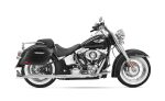 44L - Lamellar Stallion Extra Large Matte Motorcycle Hard Saddlebags for Harley Softail Heritage FLSTC/I - Image 2