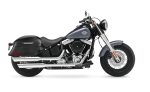 44L - Lamellar Stallion XL Leather Covered Motorcycle Hard Saddlebags for Harley Softail Slim FLS - Image 2